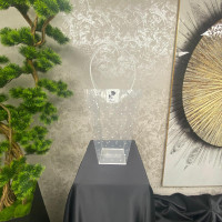 Lüks Şeffaf Puantiyeli Plastik Çanta 35 cm - 23004 -